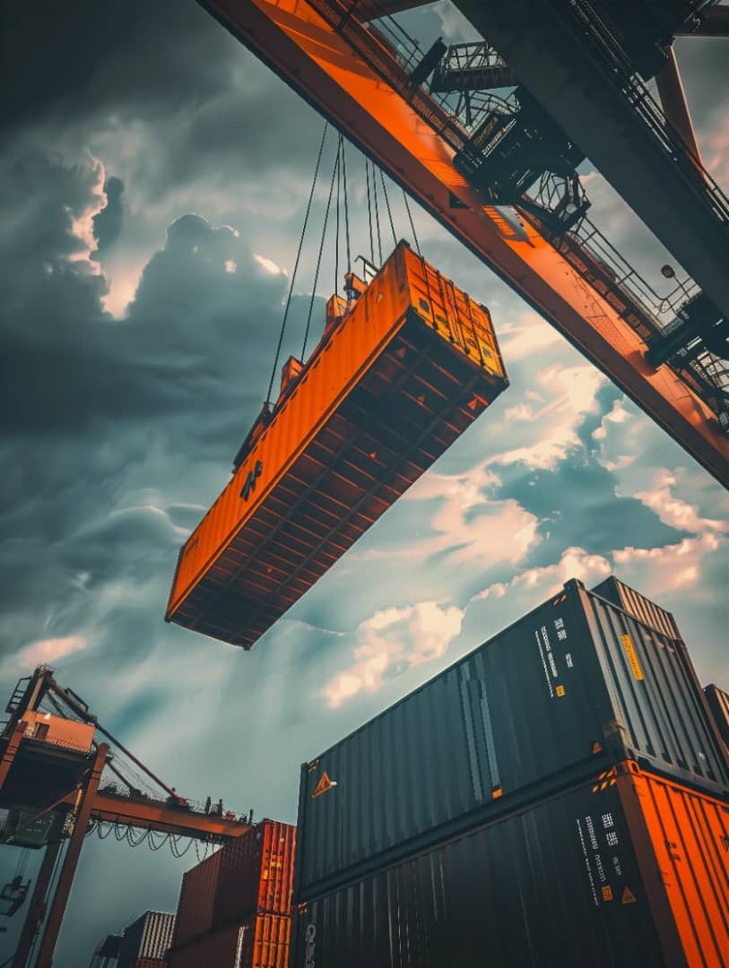 Port Crane in Action